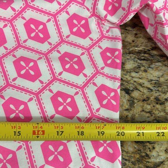 Amelia Quin Cotton Blend Geometric Pattern 3/4 Sleeve Mini Dress Size XL - Picture 9 of 11